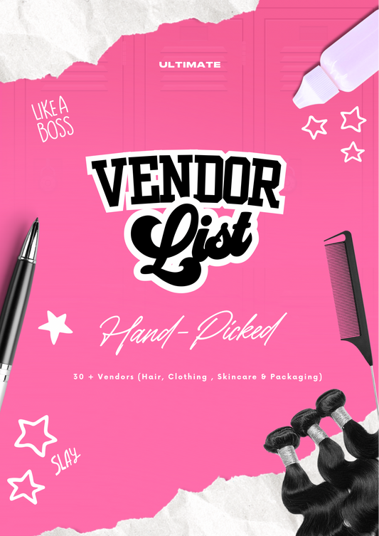 THE ULTIMATE VENDORS LIST